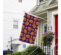 zucche contesti di Halloween Bandiera di Natale 3x5 - Bandiere da giardino di Natale per esterni su entrambi i lati, bandiere da giardino autunnali per esterni bandiere decorative natalizie da cortile