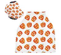 Zucche Di Halloween Art Passeggino Tettoia Copri Seggiolino Copertura Infermieristica Auto per Bambini per L'Allattamento Al Seno Morbido Traspirante Elastica Tettuccio