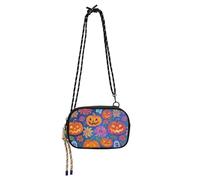 Zucche di Halloween e fantasmi piccola borsa a tracolla per le donne impermeabile con slot per carte di credito borse Fai una passeggiata bolsas elegantes para mujer