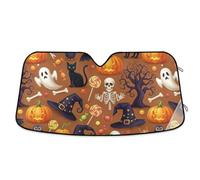 Zucche di Halloween Parabrezza Auto Parasole Blocco Calore e Sole Raggi UV Protezione dal Calore del Sole 57×31.5 "