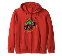 Zucche di schiacciamento di Halloween Monster Truck Felpa con Cappuccio