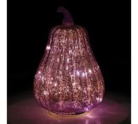 Zucche di vetro illuminate | Lanterna per la decorazione autunnale e il giorno del Ringraziamento | Lampada da notte rustica senza fiamma decorazione centrale per matrimoni, appartamenti, scuola