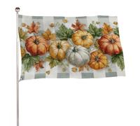 Zucche E Foglie Autunno Bandiera 3x5 Ft Outdoor Giardino Bandiere Banner Decor Per Cortile Portico Prato Fattoria