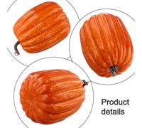 Zucche finte 21 centimetri per centrotavola autunnali per Halloween Ringraziamen