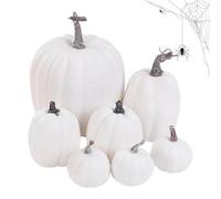 Zucche Finte Decorative 7 Pezzi Decorazioni In Schiuma Per Autunno, | Set Zucche Decorative Per Vacanze, Matrimonio, Casa, Cucina, Interni, Halloween E Rin