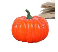 Zucche finte, decorazione a forma di zucca, piccole zucche artificiali, decorazione da tavolo, decorazioni per Halloween, centrotavola per festa del Ringraziamento, fattoria, raccolta, interni
