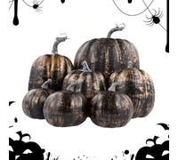 Zucche In Schiuma Artificiale - Centrotavola Da Tavolo Per Raccolta Autunnale Da 7 Pezzi, Ringraziamento In Fattoria E Decorazioni Di Halloween | Decorazioni Di Autunnali Per La Casa E La Festa