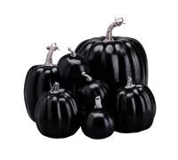 Zucche in Schiuma - Kit Decorativo di Zucche Finte in Schiuma - Leggere Dedicato Halloween Fattoria Casa Vacanze Cucina Camera Portico Tavoli Interno Esterno
