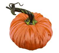 Zucche in velluto | Decorazioni colorate in finto tessuto espanso, 10 cm, fatte a mano, per raccolta autunnale, simulazione vegetale per foto