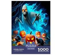 zucche Jumbie Puzzle 1000 Pezzi Rompicapo Per Adulti E Bambini Notte di Halloween Giochi Intelligente Famiglia Riduzione Stress Perfetto Regalo Per Amore E Amico 70x50cm/1000pcs