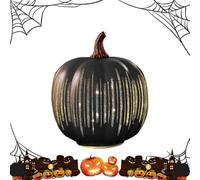Zucche notturne stellate, zucche notturne stellate illuminate, zucca in resina con timer illuminato scintillante notte stellata, decorazione di Halloween per casa, camera da letto, corridoio
