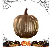 Zucche notturne stellate, zucche notturne stellate illuminate, zucca in resina con timer illuminato scintillante notte stellata, decorazione di Halloween per casa, camera da letto, corridoio