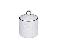 Zuccheriera Ceramica zucchero ciotola caffè cubo zuccherino ciotola erratore jar stoccaggio barattolo domestico semplice stoccaggio barattolo creativo spezia jar con coperchio zucchero ciotola(S)