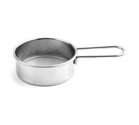 Zuccheriera in acciaio inox setaccio per farina ideale per la cucina con polvere e zucchero realizzato in acciaio per rendere le vostre attività culinarie più piacevoli