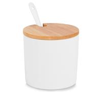 Contenitore NORTHIO Zuccheriera Ceramica Bianca 8.5×8 cm, 250 ml