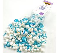 Zuccherini Natalizi 100g, Zuccherini Decorativi per Dolci, Decorazione Natalizia Commestibile, Sprinkles per Torte, per Decorare vari Prodotti da Forno, Cupcake e Biscotti