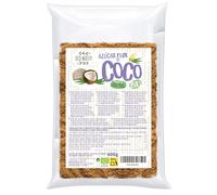 Zucchero di fiori di cocco biologico | Zucchero biologico, senza glutine. (600 g) 100% naturale e a basso indice glicemico. Adatto ai vegani.
