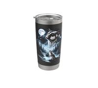 Zucchero Glider Howling at Moon 90's Retro Bicchiere termico in acciaio inox doppia parete