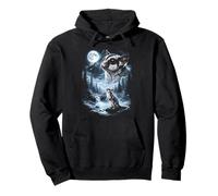 Zucchero Glider Howling at Moon 90's Retro Felpa con Cappuccio