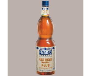 Zucchero Liquido Gold Sugar Plus Mixybar Sciroppo di Zucchero di Canna Mauritius Qualità Demerara Fabbri 1,3 Kg