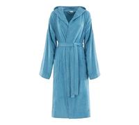 Zucchi Accappatoio Donna Uomo in Microspugna | Accappatoio Adulti Uomo Donna con cappuccio 100% Cotone | Taglia: M| Accappatoio Adulti Donna 260 g/m² Col. Acqua - T2