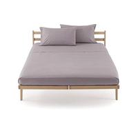 Zucchi CLIC CLAC Lenzuolo coprimaterasso Percalle Cotone 100% Pettinato con Angoli Matrimoniale 175x200 Veste Angoli Fino 30 cm Made in Italy (1793 Tortora)