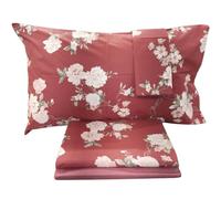 Zucchi Completo Lenzuola Matrimoniale in Percalle di Cotone Peony 61