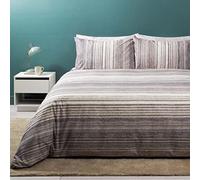 Zucchi Completo Lenzuola Matrimoniali in puro cotone Art. Ross (Grigio)