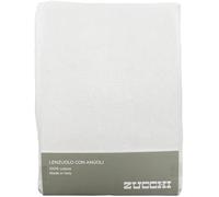 Zucchi - Lenzuolo Journey sotto con angoli in puro cotone, vari colori, tinta unita colori brillanti, Made in Italy Una piazza e mezza cm 125x200 Colore 13 Bianco