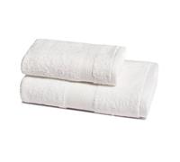 Zucchi Solotuo - Set Asciugamani Da Bagno Viso e Bidet, Spugna di Cotone 560 gr Coppia Asciugamani da Bagno Grande con Ospite - Bianco 1000