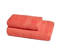 ZUCCHI Solotuo - Set Asciugamani Da Bagno Viso e Bidet, Spugna di Cotone 560 gr Coppia Asciugamani da Bagno Grande con Ospite - Aragosta 1923