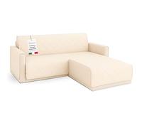 Zucchissime Copridivano 3 Posti con Penisola Lavabile | Barriera Contro Macchie, Peli e Usura | Impermeabile Antiscivolo e Pet-Friendly | Tessuto di alta manifattura | Tenuta stabile