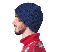 Zuccotto Uomo in Maglia 100% Cotone Unisex per Tutte Le Stagioni, Berretto Invernale Uomo E Cappellino Cotone Donna, Cappello Kufi per Tutti Blu Navy