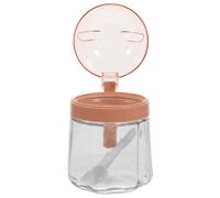 Zuckerdose aus Glas, Salz, Pfeffer mit LÃ¶ffel