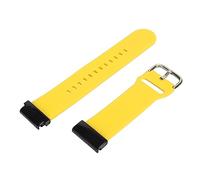 Zudoo Cinturino per Orologio in Silicone, Cinturino per Orologio Morbido di Ricambio Fibbia in Acciaio Inossidabile Impermeabile da 26 Mm per Orologi Sportivi per Esercizi (Giallo)
