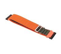 Zudoo Cinturino per Orologio Intelligente in Nylon, Cinturino in Tessuto Traspirante di Moda Regolabile Portatile Elegante per Correre (Arancione e Verde)