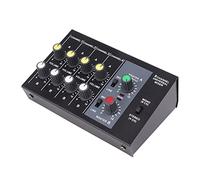 Zudoo Microfono Sound Mixer, Mini Sound Mixer da 100 a 240 V Leggero e Portatile Controllo del Volume Individuale 2 Uscite per 8 Club (Spina UE)
