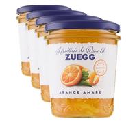 Zuegg, Marmellata di Arance Amare, 330g (Confezione da 4)