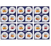 Zuegg Monoporzioni Mermeladas en porciones individuales, 4 sabores diferentes, albaricoque, melocotón, cereza, fresa, 100 g (4 x 25 g) para untar