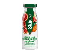 Zuegg Skipper Arancia Rossa 200ml x24 | Succo di Frutta Senza Zucchero, 100% Ingredienti di Origine Naturale