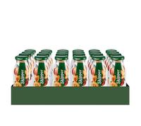 Zuegg Skipper Bevanda Gusto Pesca Senza Zuccheri Aggiunti, Linea Bar | Bevanda a Base di Pesca e mela, Solo Ingredienti di Origine Naturale, in Bottiglietta di Vetro (200ml X 24 Pezzi)