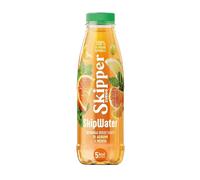 Zuegg Skipper SkipWater Agrumi e Menta Senza Zucchero PET 500ml x12 | Bevanda Dissetante 100% di Origine Naturale