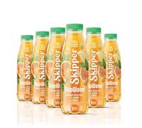 Zuegg Skipper SkipWater, Bevanda Dissetante a Base Frutta, Agrumi e Menta - Bevanda con Succhi di Agrumi e Uva, Estratti Naturali, Senza Zuccheri Aggiunti, Senza Glutine (6x500Ml)