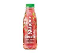 Zuegg Skipper SkipWater Fragola e Fiori d' Ibisco Senza Zucchero 500ml x12 | Bevanda Dissetante 100% di Origine Naturale
