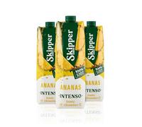 Zuegg Skipper Succo di Frutta Gusto Ananas, Bevanda a Base di Succo di Ananas, Fonte di Vitamina C, Contenuto di Frutta 40% - Senza Glutine, 100% Ingredienti di Origine Naturale (3x1L)