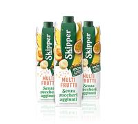 Zuegg Skipper Succo di Frutta Multifrutti Senza Zuccheri Aggiunti, Bevanda a Base di Puree e Succhi di Frutta, Senza Glutine, Contenuto 55% Frutta (3x1L)