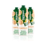 Zuegg Skipper Succo di Frutta Pompelmo Senza Zuccheri Aggiunti, Bevanda a Base di Succo di Pompelmo, Senza Glutine - 55% Frutta, 100% Ingredienti di Origine Naturale (3x1L)