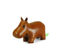 Züny - Fermacarte a Forma di Ippopotamo, Misura Piccola, Colore: Marrone