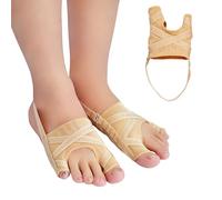 Zueyen 1 Paio di Correttore Alluce Valgo, Separatore dita piedi per Alluce e Mignolo, Calze Divisore dita traspiranti, Protezione Avampiede e Raddrizza dita piedi per Donna e Uomo
