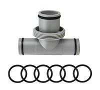 Zueyen Adattatore per pantaloni da piscina, con connettore a T da 38 mm a 32 mm, set di connessione per Intex Bestway Coleman, per connettore per pantaloni da piscina